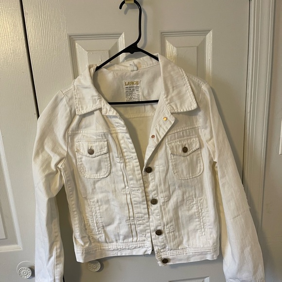 White j crew denim jacket